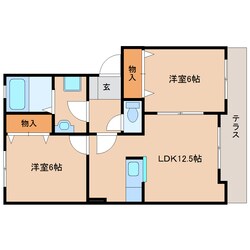 尼ケ辻駅 徒歩10分 1階の物件間取画像